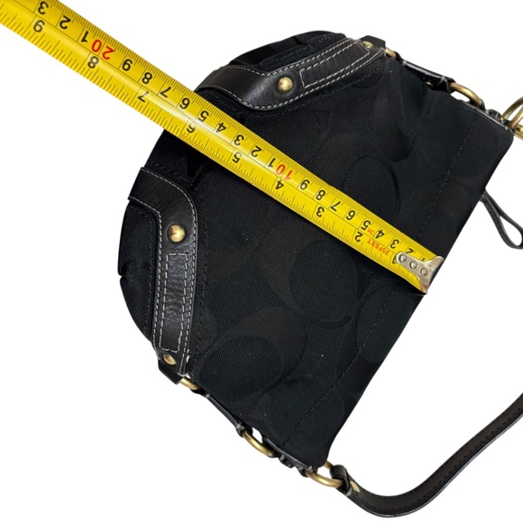 Coach signature black vintage Y2K mini Carly hobo bag - Picture 10 of 10